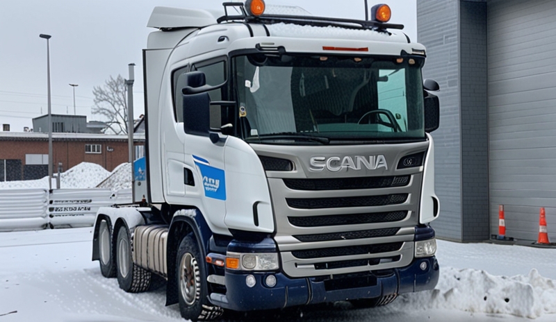 управление грузовиком Scania на СПГ